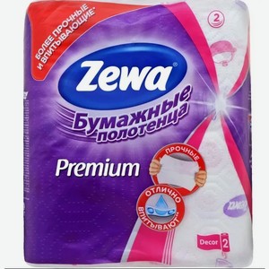 Полотенце кух. ZEWA Premium Декор 2шт
