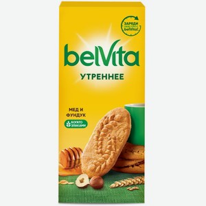 Печенье BelVita 225г утреннее мед/фундук