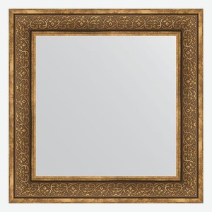 Зеркало в багетной раме Evoform вензель бронзовый 101 мм 73х73 см