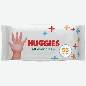 Салфетки влажные Huggies All Over Clean, 56 листов Великобритания