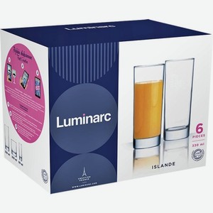 Набор стаканов Luminarc Исландия высокие 6шт*330мл