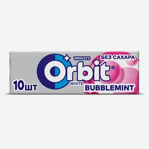 Резинка жевательная Orbit White Bubblemint, 13,6 г