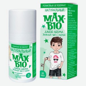 Подростковый дезодорант MAX-BIO JUNIOR AROMA Зеленый чай с мятой