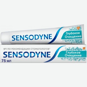 Зубная паста Sensodyne Глубокое Очищение для чувствительных зубов с фтором 75мл