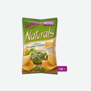 Чипсы картофельные Lorenz Naturals со вкусом соуса песто 100 г