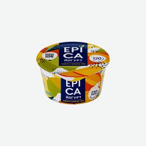 Йогурт Epica натуральный манго семена чиа 5.0% 130 г