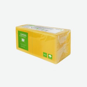 Салфетки бумажные Gratias Professional желтые 1-слойные 24 см 400 л