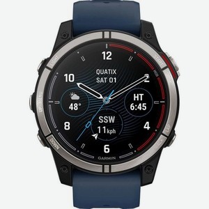 Смарт-часы Garmin Quatix 7, 47мм, 1.3 , серый / синий [010-02582-61]