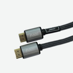 Кабель аудио-видео LAZSO WH-111-B, HDMI (m) - HDMI (m) , ver 2.0, 3м, GOLD, черный [wh-111(3m)-b]