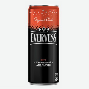 Газированный напиток Evervess пленительный апельсин Pepsi 0,33л