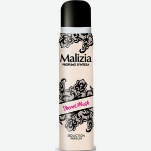 Дезодорант Malizia Secret Musk парфюмированный для тела, 100мл Италия
