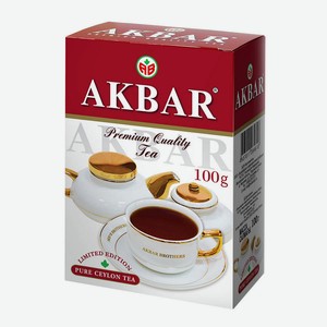 Чай черный цейлонский Акбар крупнолистовой, 100 г