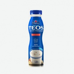 Йогурт питьевой Teos Греческий натуральный 2%, 300 г