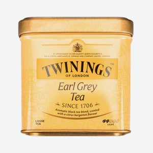 Чай черный Twinings Earl Grey Tea листовой ароматизированный, 100 г