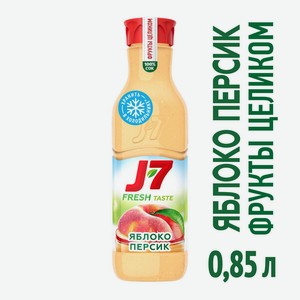 Продукт питьевой J7 Яблоко и Персик с мякотью, 0,85 л, шт