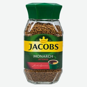 Кофе Jacobs Monarch Intense сублимированный натуральный растворимый, 95 г