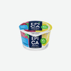 Йогурт Epica с малиной и лимоном 4,8%, 190 г