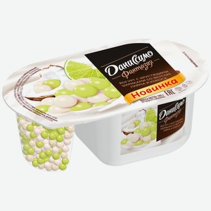 Йогурт Даниссимо Фантазия с хрустящими шариками со вкусом кокоса и лайма 6,9%, 105 г