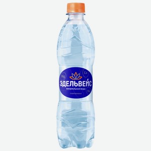 Вода питьевая Эдельвейс природная минеральная газированная лечебно-столовая, 0,5 л, шт