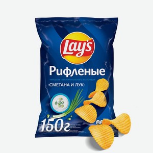 Картофельные чипсы Lay s Сметана и лук, 150 г