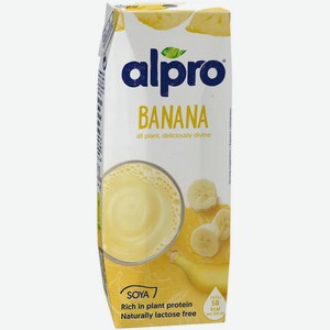 Напиток Alpro соево-банановый обогащенный кальцием и витаминами, 250 мл, шт