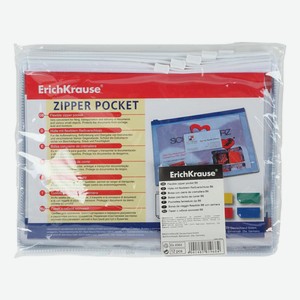 ZIP-пакет пластиковый ErichKrause Zip Pocket A4 прозрачный 12 шт