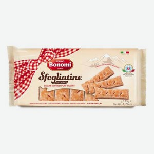 Печенье Forno Bonomi Сфольяттине Дзукерате слоеное глазированное 135 г