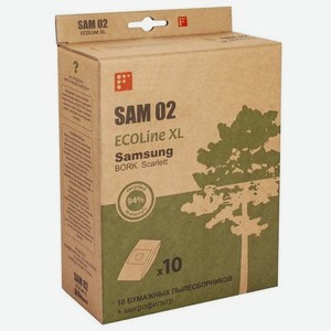 Пылесборники Filtero SAM 02 ECOLine XL (R) (10пылесбор.+фильтр)