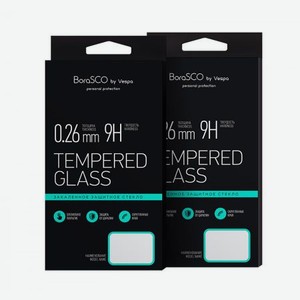 Защитное стекло BoraSCO Full Cover+Full Glue для Samsung Galaxy J6 J600F Черная рамка