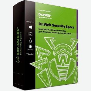 Антивирус DrWeb Security Space на 2 года на 5 ПК [LHW-BK-24M-5-A3] (электронный ключ)