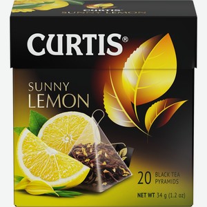 Чай черный CURTIS Sunny Lemon к/уп, Россия, 20 пир