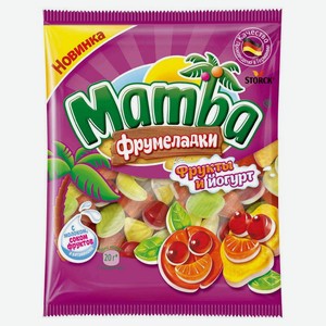 Жевательный мармелад Mamba фрукты и йогурт 72г