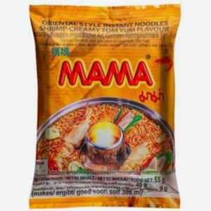 Лапша тайская быстрого приготовления Mama со вкусом Кремовый Том-Ям