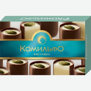 Шоколадные конфеты с двухслойной начинкой с фисташками, «Комильфо»