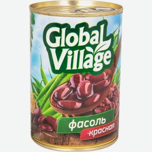 Фасоль Global Village красная в собственном соку 400г