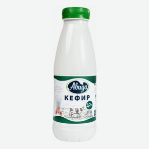 Кефир Авида 3,2%, 430 мл, пластиковая бутылка
