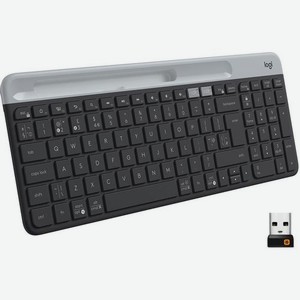 Клавиатура Logitech K580, USB, Bluetooth/Радиоканал, черный серый [920-009275]