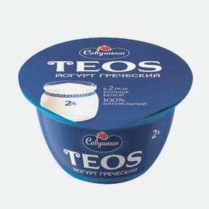 Йогурт TEOS 2% п/ст Натуральный 140г