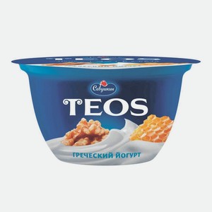 Йогурт TEOS 2% п/ст Грецкий орех-мёд 140г