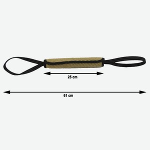 BOW WOW джутовая палка с двумя прорезиненными ручками (натуральная) (250 г)