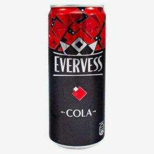Напиток безалкогольный сильногазированный Эвервесс Кола, 0.33л