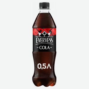 Напиток безалкогольный сильногазированный Эвервесс Кола, 0.5л
