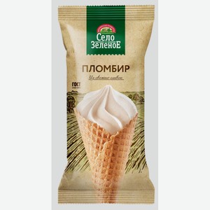Мороженое БЗМЖ Село Зеленое 110г рожок ваниль