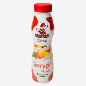 Йогурт питьевой Пестравка Персик 2%, 270 г