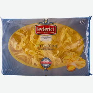 Макаронные изделия Federici Fettuccine Лапша яичная в гнездах, 200 г