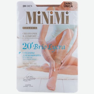 Носки женские MiNiMi Elastic цвет загара, 2 пары, шт