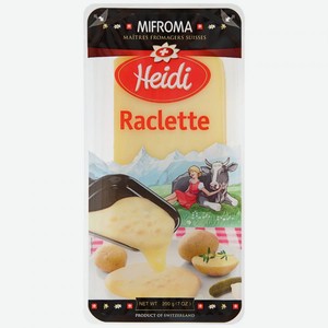 Сыр полутвердый Heidi Raclette 50%, 100гр