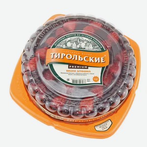 Пирог Тирольские пироги Постный с вишней и клубникой, 690 г