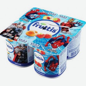 Продукт йогуртный Fruttis Disney с клубникой и персиком 2,5%, 110 г