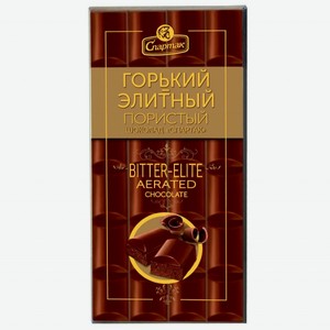 Шоколад Спартак Элитный горький пористый, 75 г